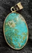 925 Sterling Silver Turquoise Pendant 
