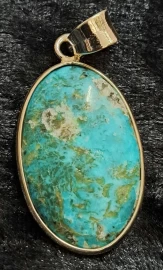 925 Sterling Silver Turquoise Pendant 