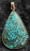 925 Sterling Silver Turquoise Pendant 
