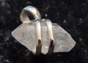 925 Sterling S‎ilver Herkimer Diamond Pendant.