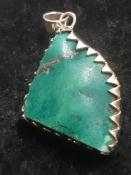 925 Sterling Silver Turquoise Pendant (Tibetan)