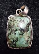 925 Sterling Silver Turquoise Pendant (Arizona)