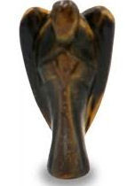 Tiger's Eye Angel Carving - 5cm (2 inch)