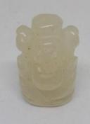 Small Hand Carved Clear Quartz Ganesh (Elephant God) - 2.5cm (1 inch)