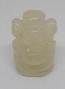 Small Hand Carved Clear Quartz Ganesh (Elephant God) - 2.5cm (1 inch)