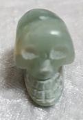 Small Hand Carved Green Aventurine Skull