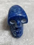 Small Hand Carved Lapis Lazuli Skull