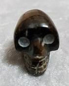 Small Hand Carved Tigers Eye Skull