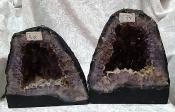 Natural Amethyst Caves (Pair)