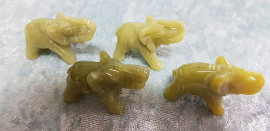 Hand Carved Jade Elephant