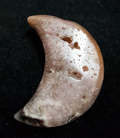 Pink Amethyst Crescent Moon