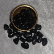 Black Agate Tumbled Stones