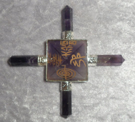 Amethyst Energy Generator with  Reiki Symbols