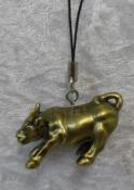 Gold Coloured Ox Hanging - Success