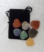 Chakra Heart Crystal Set with Pouch