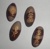 Set of Four (4) Sacred Shiva Lingam Usui Reiki Eggs