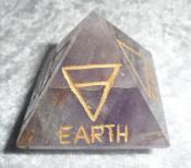 Four (4) Element Amethyst Pyramid