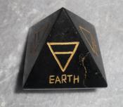 Four (4) Element Black Tourmaline Pyramid