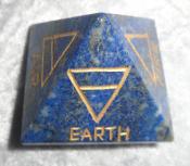 Four (4) Element Lapis Lazuli Pyramid