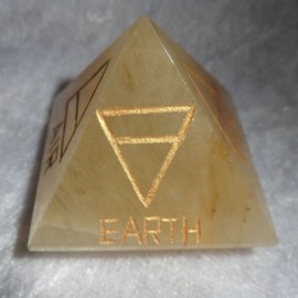 Four (4) Element Yellow Aventurine Pyramid