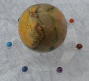 Rare Natural Bumblebee Jasper (Eclipse Jasper) Sphere