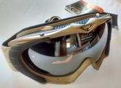 Uvex Tomahawk Pro Ski / Snowboarding Goggles - Sand Mat double lens litemirror silver S3 