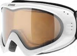Uvex Cevron Ski / Snowboarding Goggles - Polarwhite Matt / Goldlite S1